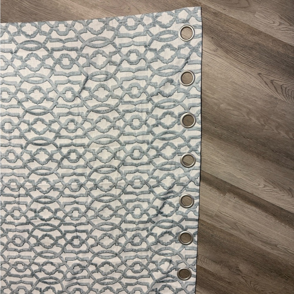 Sophisticated Gray and White Geometric Curtains